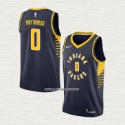 Alex Poythress NO 0 Camiseta Indiana Pacers Icon 2018 Azul