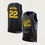 Andrew Wiggins NO 22 Camiseta Golden State Warriors Ciudad 2021-22 Negro