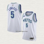 Anthony Edwards NO 5 Camiseta Minnesota Timberwolves Classic 2023-24 Blanco