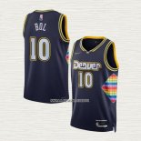 Bol Bol NO 10 Camiseta Denver Nuggets Ciudad 2021-22 Azul