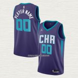 Camiseta Charlotte Hornets Personalizada Statement 2019-20 Violeta