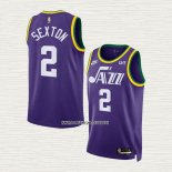 Collin Sexton NO 2 Camiseta Utah Jazz Classic 2023-24 Violeta