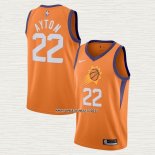 DeAndre Ayton NO 22 Camiseta Phoenix Suns Statement Naranja