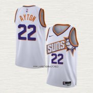 Deandre Ayton NO 22 Camiseta Phoenix Suns Association 2023-24 Blanco