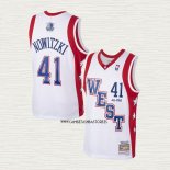 Dirk Nowitzki NO 41 Camiseta All Star 2004 Blanco