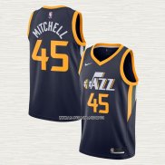 Donovan Mitchell NO 45 Camiseta Utah Jazz Icon 2020-21 Azul