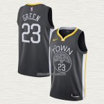 Draymond Green NO 23 Camiseta Golden State Warriors Statement Negro