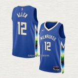 Grayson Allen NO 12 Camiseta Milwaukee Bucks Ciudad 2022-23 Azul