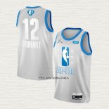 Ja Morant NO 12 Camiseta Memphis Grizzlies All Star 2022 Gris