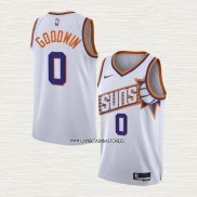 Jordan Goodwin NO 0 Camiseta Phoenix Suns Association 2023-24 Blanco