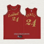 Justin Powell NO 24 Camiseta Cleveland Cavaliers Ciudad 2023-24 Rojo