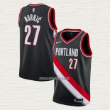 Jusuf Nurkic NO 27 Camiseta Portland Trail Blazers Icon Negro