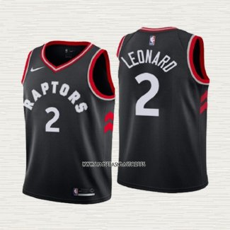 Kawhi Leonard NO 2 Camiseta Nino Toronto Raptors Statement 2018 Negro