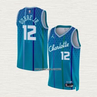 Kelly Oubre JR. NO 12 Camiseta Charlotte Hornets Ciudad 2021-22 Azul