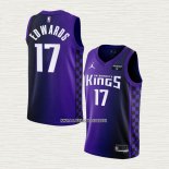 Kessler Edwards NO 17 Camiseta Sacramento Kings Statement 2023-24 Violeta