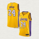 Kobe Bryant NO 24 Camiseta Los Angeles Lakers Icon 2017-2018 Amarillo