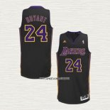Kobe Bryant NO 24 Camiseta Los Angeles Lakers Negro