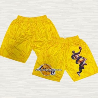 Kobe Bryant Pantalone Los Angeles Lakers Mamba Amarillo