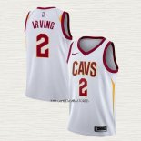 Kyrie Irving NO 2 Camiseta Cleveland Cavaliers Association 2017-18 Blanco