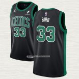 Larry Bird NO 33 Camiseta Boston Celtics Statement 2021-22 Negro