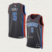 Luguentz Dort NO 5 Camiseta Oklahoma City Thunder Ciudad 2022-23 Gris