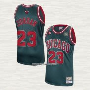 Michael Jordan NO 23 Camiseta Chicago Bulls Mitchell & Ness 1997-98 Verde
