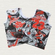 Michael Jordan NO 23 Camiseta Commemorative Gris