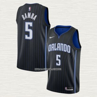 Mohamed Bamba NO 5 Camiseta Orlando Magic Icon 2019-20 Negro