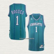 Muggsy Bogues NO 1 Camiseta Charlotte Hornets Retro Azul