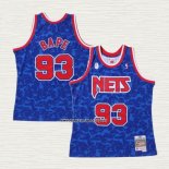 NO 93 Camiseta Brooklyn Nets Hardwood Classic Bape Azul