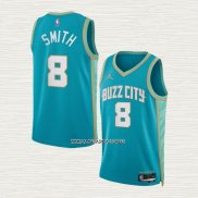 Nick Smith JR. NO 8 Camiseta Charlotte Hornets Ciudad 2023-24 Verde
