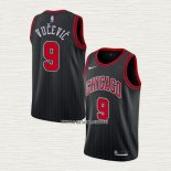 Nikola Vucevic NO 9 Camiseta Chicago Bulls Statement 2020-21 Negro