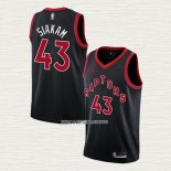 Pascal Siakam NO 43 Camiseta Toronto Raptors Statement 2020-21 Negro