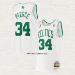 Paul Pierce NO 34 Camiseta Boston Celtics Mitchell & Ness 2007-08 Blanco