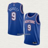 RJ Barrett NO 9 Camiseta New York Knicks Statement 2020-21 Azul