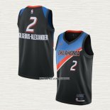 Shai Gilgeous-Alexander NO 2 Camiseta Oklahoma City Thunder Ciudad 2020-21 Negro
