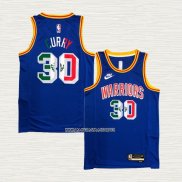 Stephen Curry NO 30 Camiseta Golden State Warriors Classic Royal Special Mexico Edition Azul
