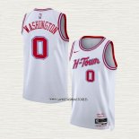 Tyty Washington NO 0 Camiseta Houston Rockets Ciudad 2023-24 Blanco