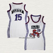 Vince Carter NO 15 Camiseta Mujer Toronto Raptors Blanco