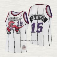 Vince Carter NO 15 Camiseta Nino Toronto Raptors Mitchell & Ness 1998-99 Blanco