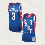 Allen Iverson NO 3 Camiseta All Star 2004 Azul