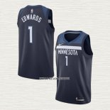 Anthony Edwards NO 1 Camiseta Minnesota Timberwolves Icon Azul
