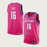 Anthony Gill NO 16 Camiseta Washington Wizards Ciudad 2022-23 Rosa