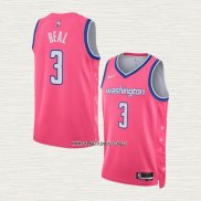 Bradley Beal NO 3 Camiseta Washington Wizards Ciudad 2022-23 Rosa