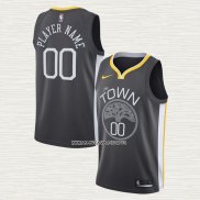 Camiseta Golden State Warriors Personalizada Statement Gris