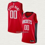 Camiseta Houston Rockets Personalizada Icon 2020-21 Rojo