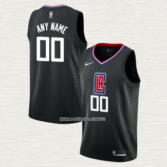 Camiseta Los Angeles Clippers Personalizada Statement Negro