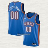 Camiseta Oklahoma City Thunder Personalizada Icon Azul