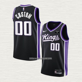 Camiseta Sacramento Kings Personalizada Icon 2023-24 Negro