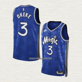 Chuma Okeke NO 3 Camiseta Orlando Magic Classic 2023-24 Azul